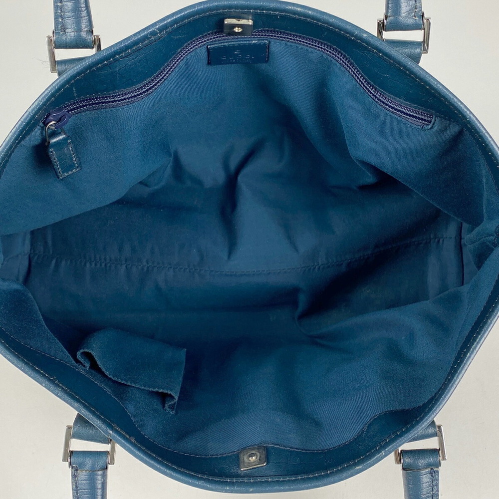 Gucci GG tote bag handbag One Shoulder Hobo canvas beige Navy Blue - Picture 7 of 7